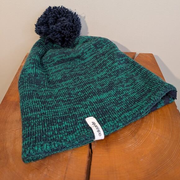 Adidas Notre Dame Hat Winter Cap Blue/Green Ski Snow Football Season - Size OS - Picture 4 of 8